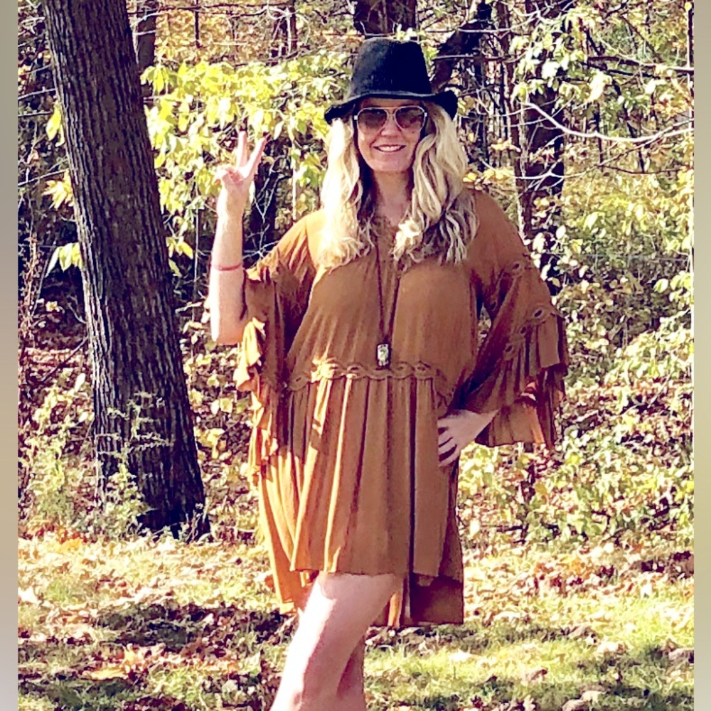 Boho Dress with Flared Sleeves! See you soon size xs